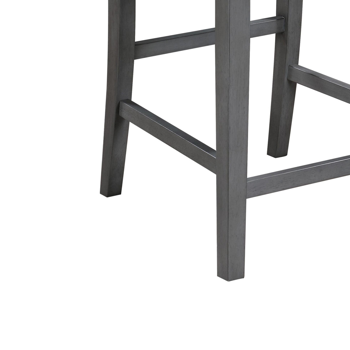 3 Piece Counter Height Dining Set gray wood legs and cross supports by HouseOfZazla on Tampa Home & Garden Store