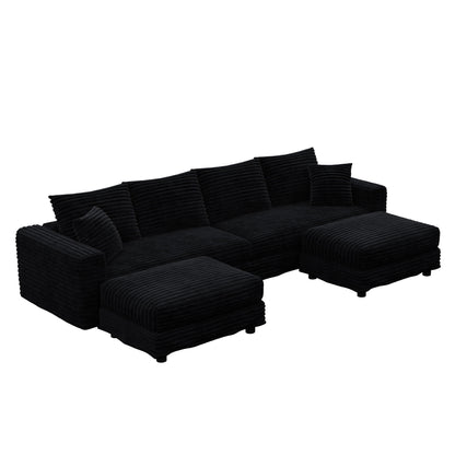 Modern Deep Seat Upholstered Sofa and Couch
