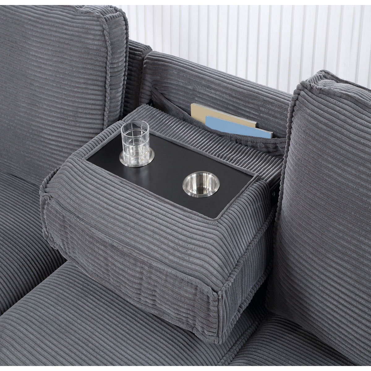 Territory Modern Pull Out Sofa Bed and Gray