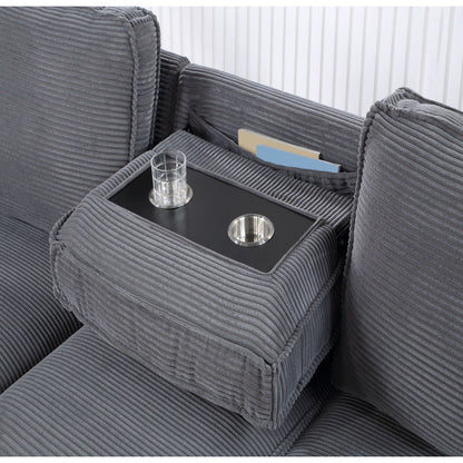 Territory Modern Pull Out Sofa Bed and Gray