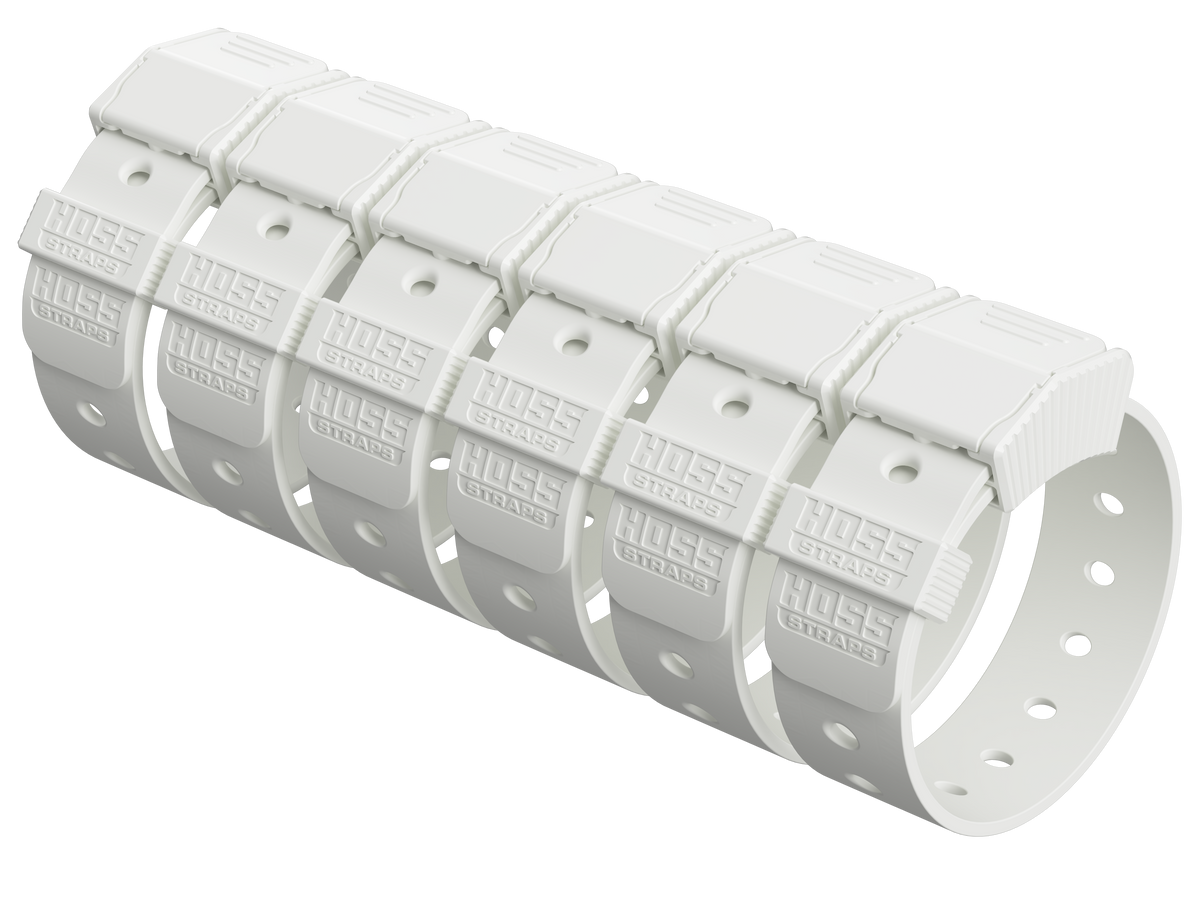 Gear Straps 12-Inch Hoss Straps camping tools, set of 6 white plastic straps on Tampa Home & Garden Store