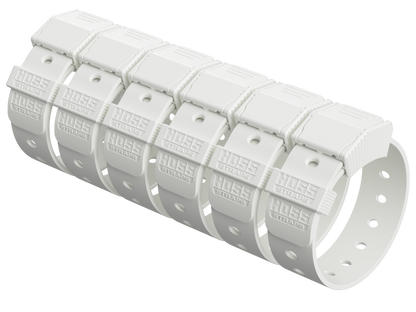 Gear Straps 12-Inch Hoss Straps camping tools, set of 6 white plastic straps on Tampa Home & Garden Store