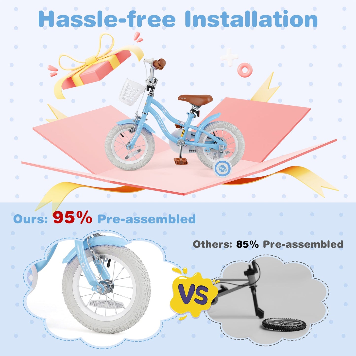 14 Inch Kids Bike With Adjustable Handlebar
