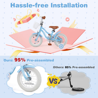 14 Inch Kids Bike With Adjustable Handlebar