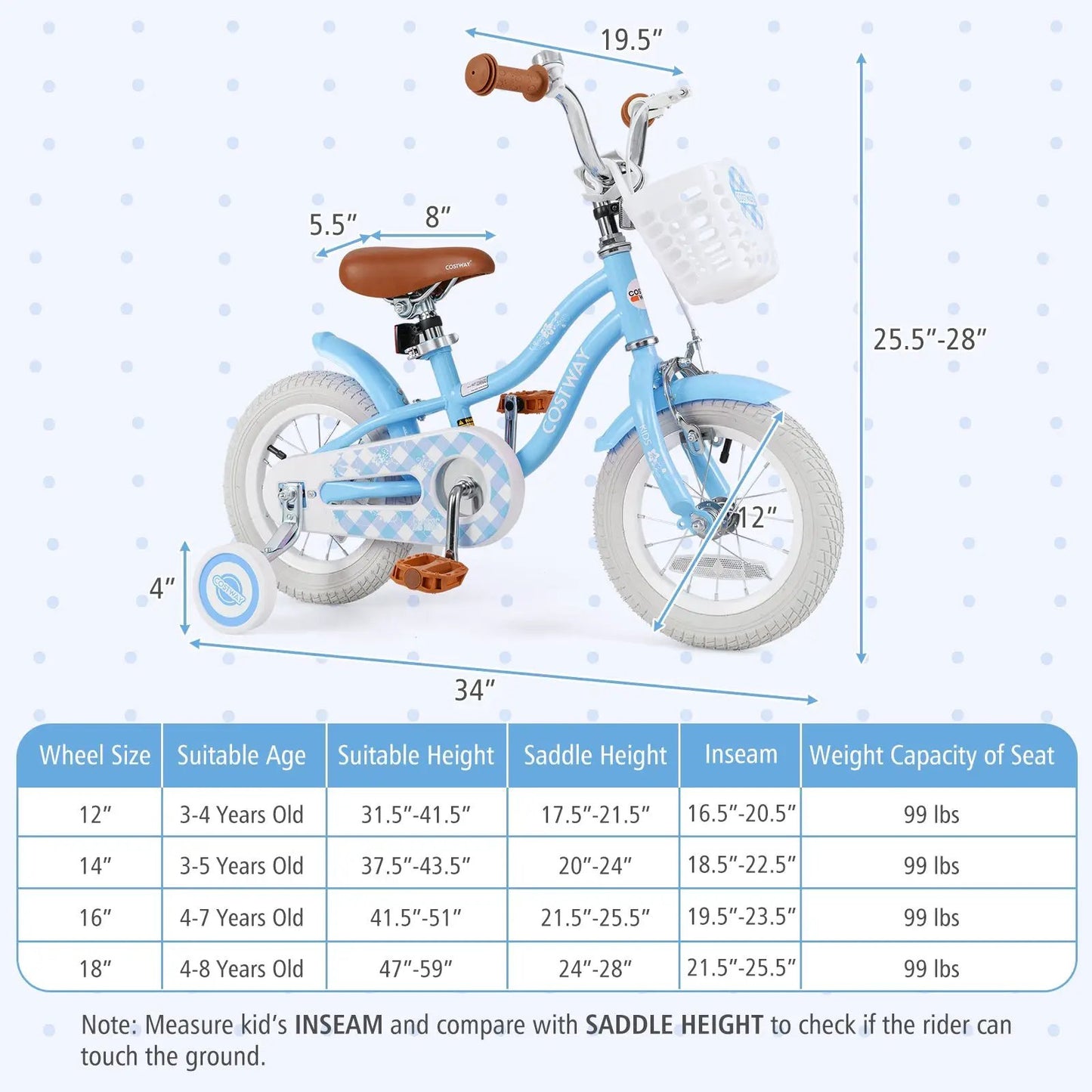 14 Inch Kids Bike With Adjustable Handlebar