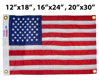 Bandera estadounidense de nailon WallSafe™ para pared | Ojales reforzados | Hecho en EE. UU.