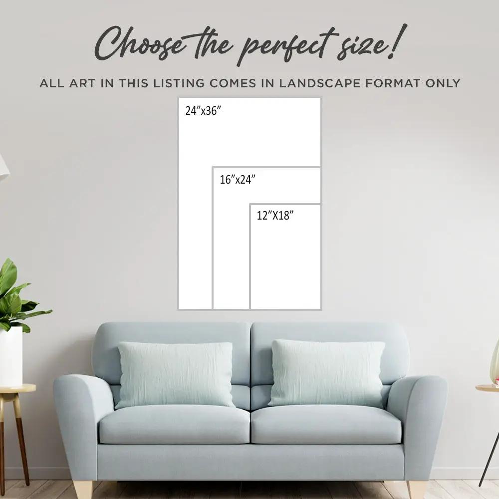 I Choose You Couple Horse Sign canvas layout with size options 24x36 16x24 12x18 above sofa on Tampa Home & Garden Store