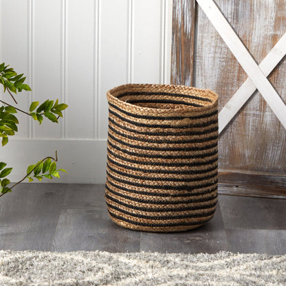 13.5” Handmade Natural Jute Planter - Tampa Home & Garden Store