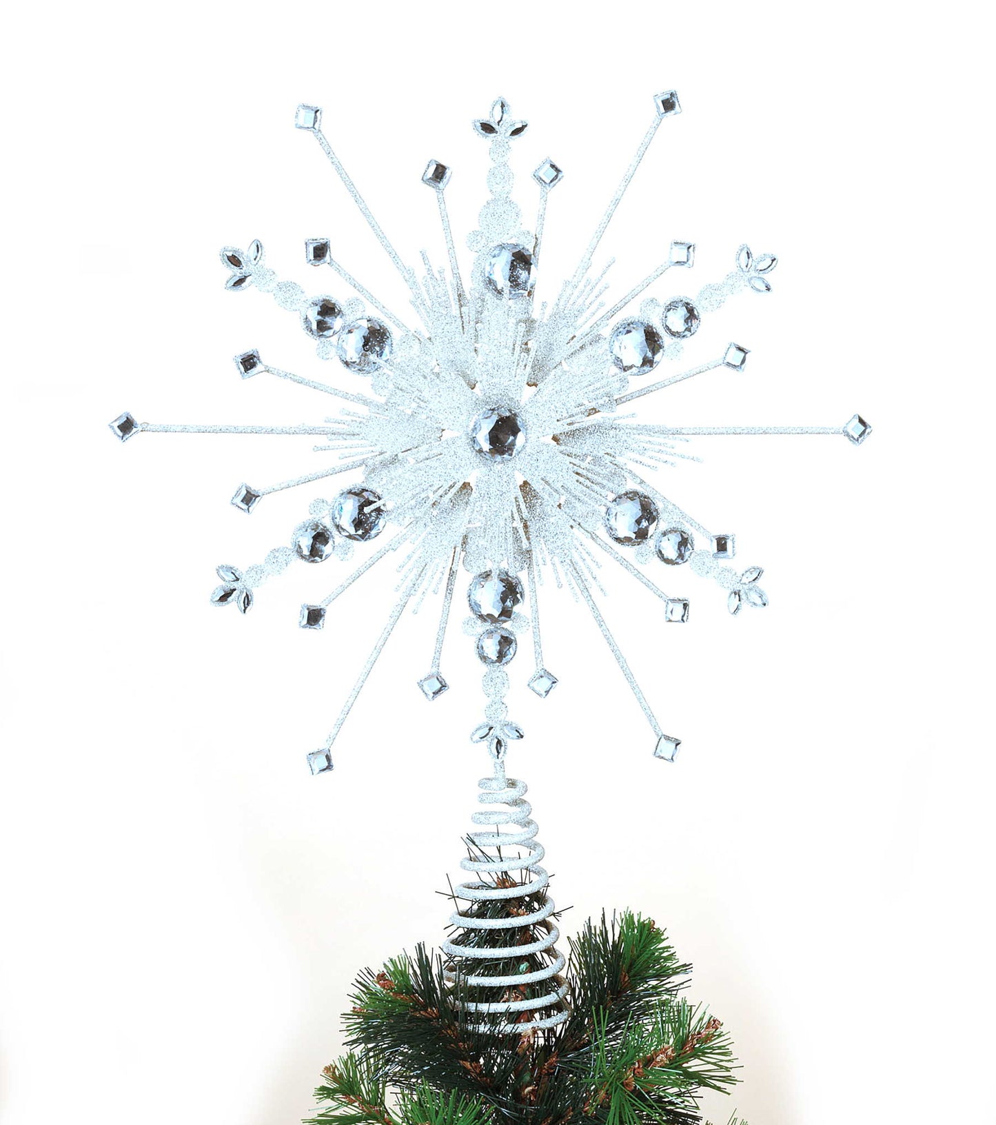 13.5 Inch Glitzy Gem Tree Topper - Tampa Home & Garden Store