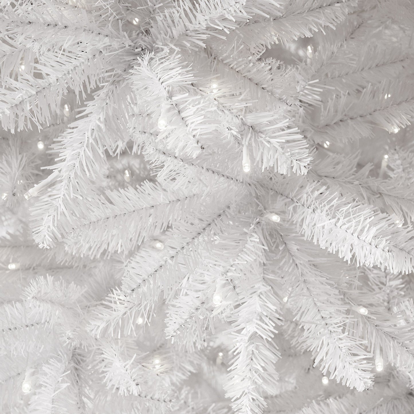 13’ Slim White Artificial Christmas Tree with 1350 Warm White LED Lights and 3924 Bendable Branches - Tampa Home & Garden Store