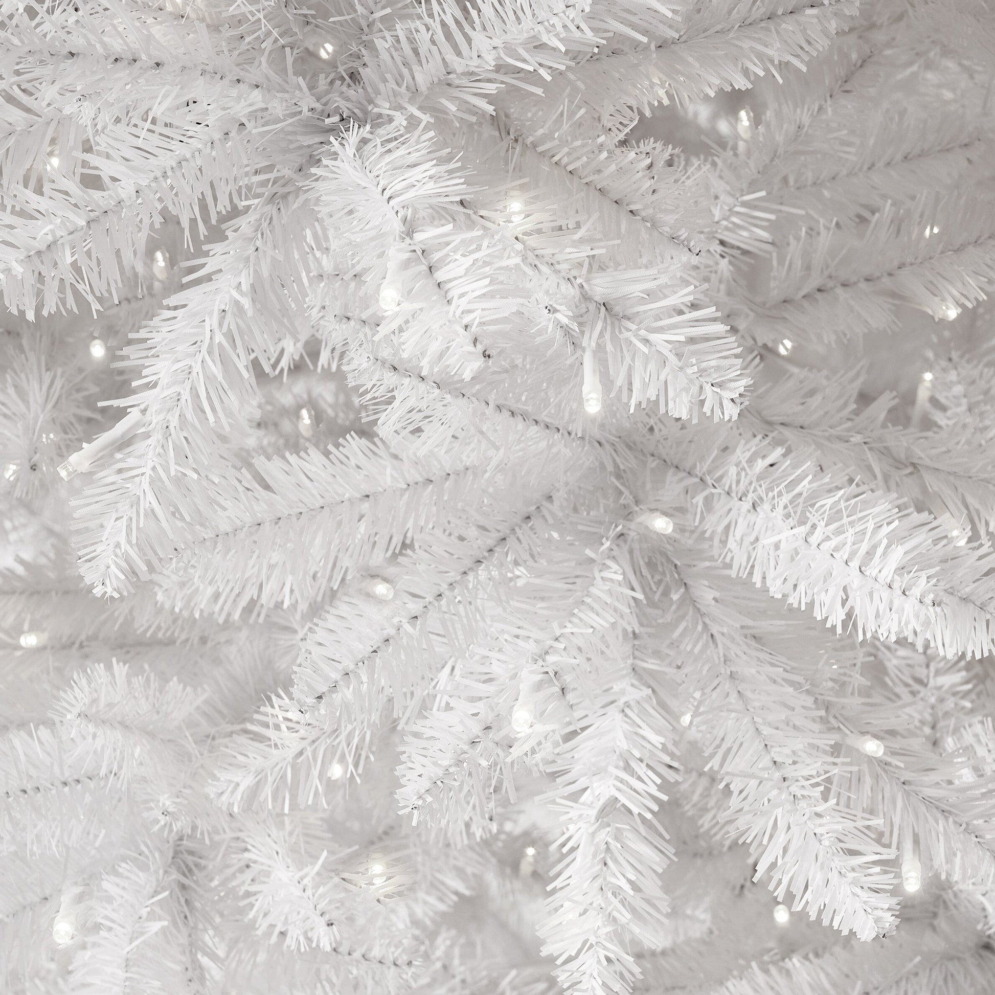 13’ Slim White Artificial Christmas Tree with 1350 Warm White LED Lights and 3924 Bendable Branches - Tampa Home & Garden Store