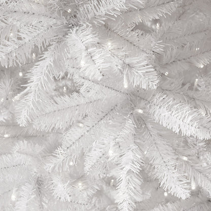 13’ Slim White Artificial Christmas Tree with 1350 Warm White LED Lights and 3924 Bendable Branches - Tampa Home & Garden Store