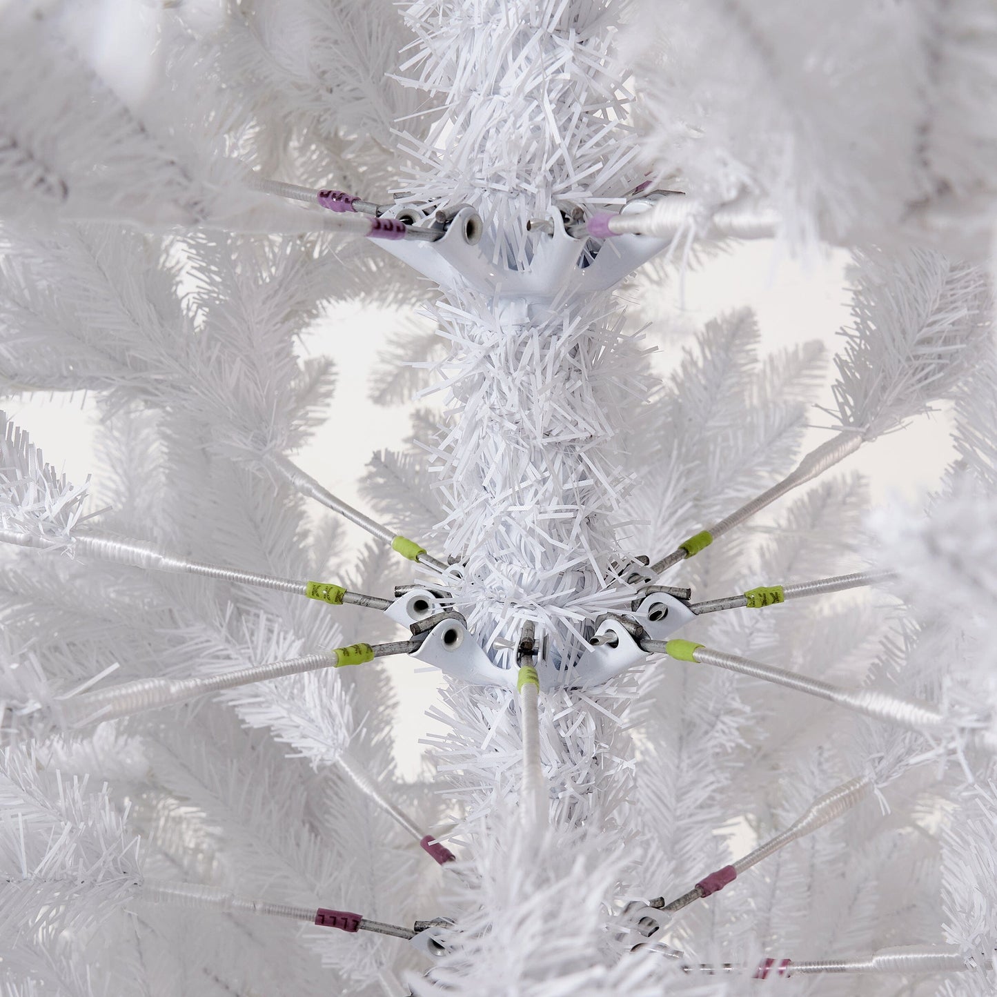 13’ Slim White Artificial Christmas Tree with 1350 Warm White LED Lights and 3924 Bendable Branches - Tampa Home & Garden Store