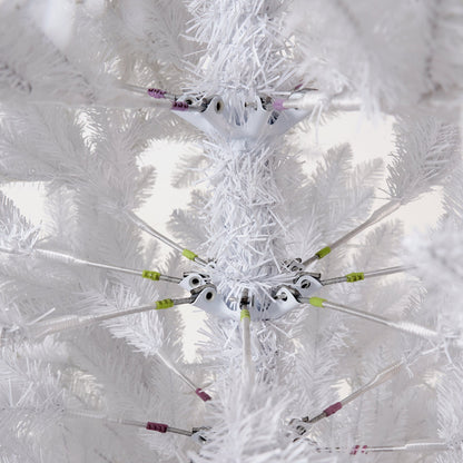 13’ Slim White Artificial Christmas Tree with 1350 Warm White LED Lights and 3924 Bendable Branches - Tampa Home & Garden Store