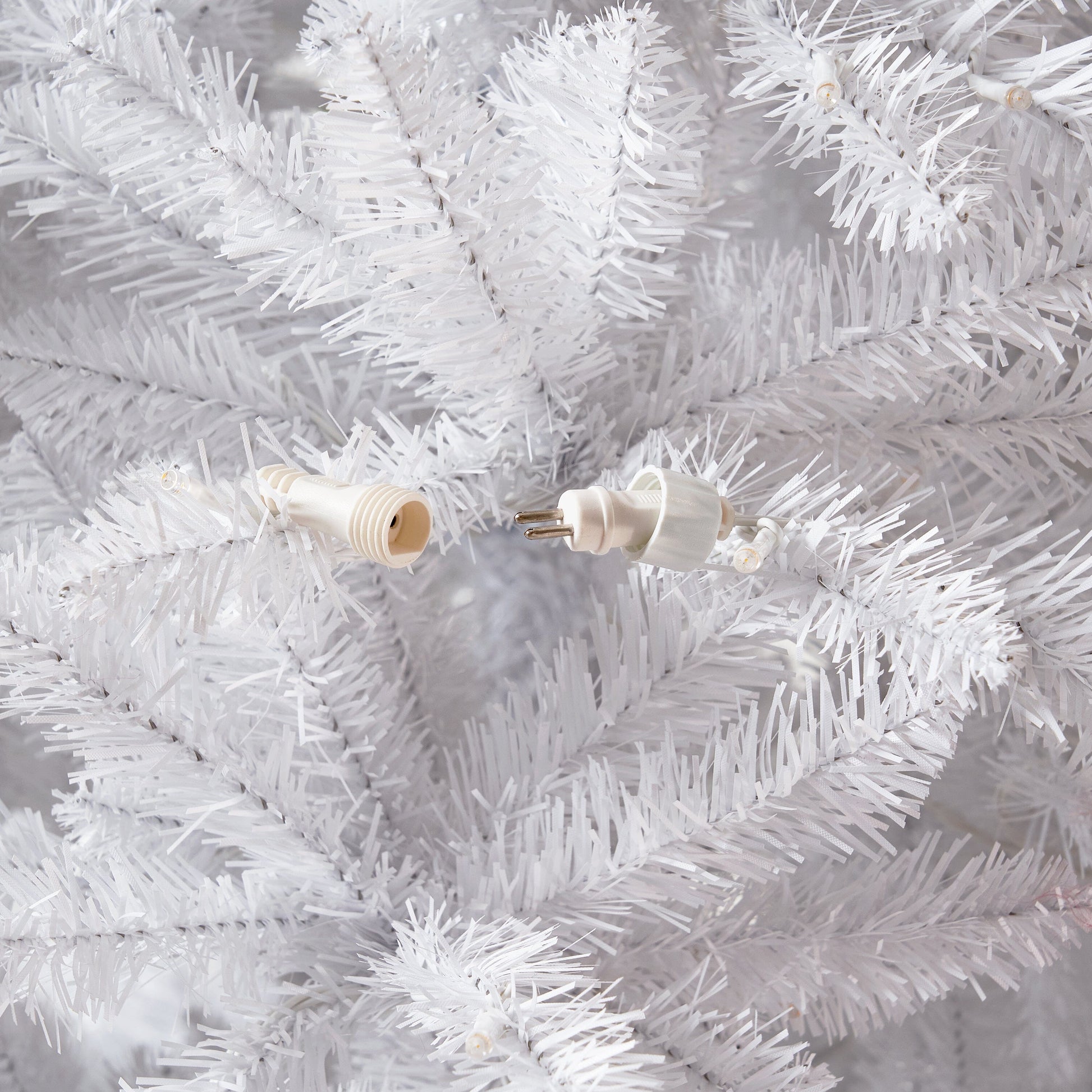 13’ Slim White Artificial Christmas Tree with 1350 Warm White LED Lights and 3924 Bendable Branches - Tampa Home & Garden Store