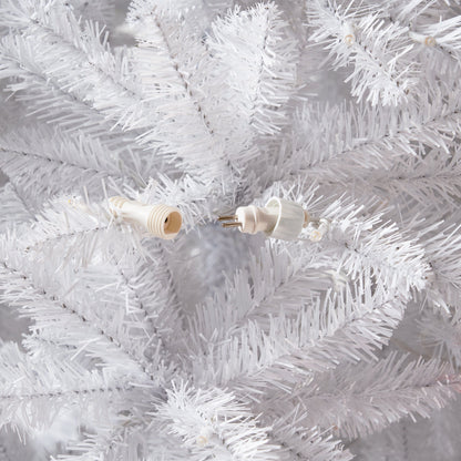 13’ Slim White Artificial Christmas Tree with 1350 Warm White LED Lights and 3924 Bendable Branches - Tampa Home & Garden Store