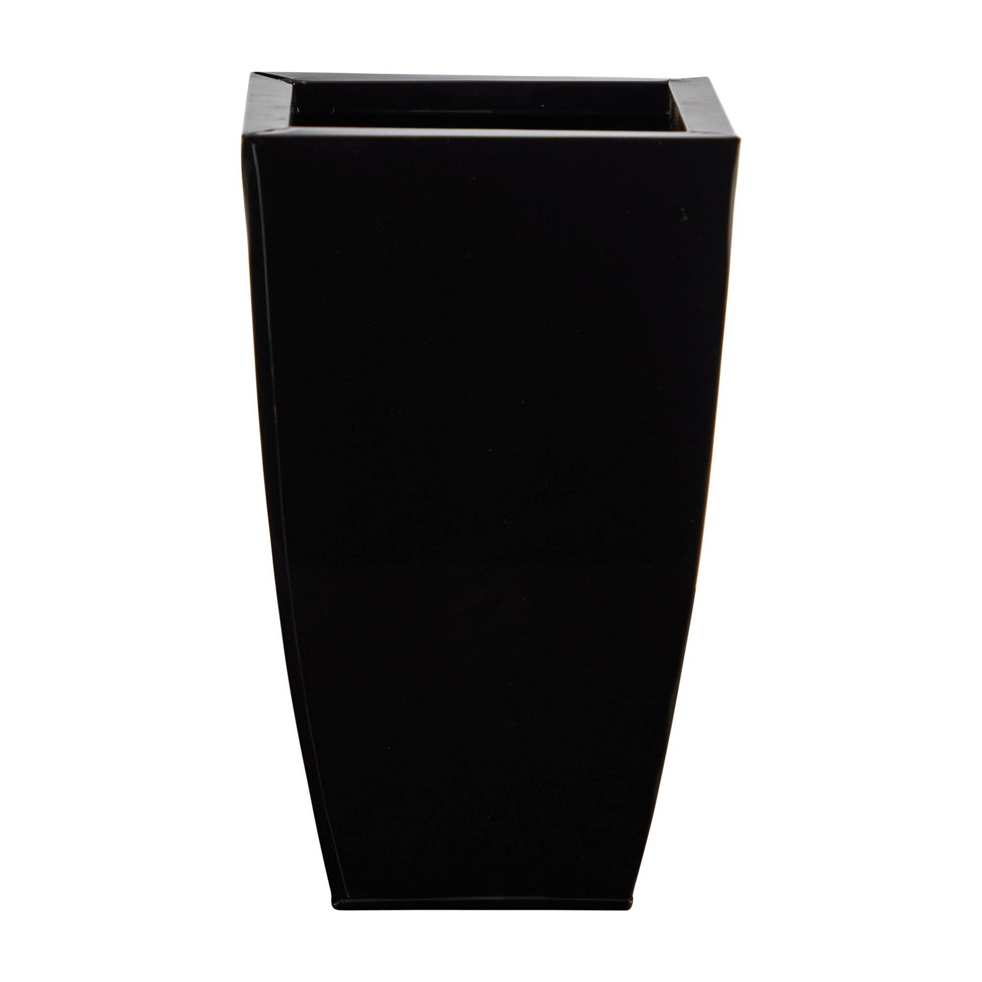 13” Tapered Square Metal Planter - Tampa Home & Garden Store
