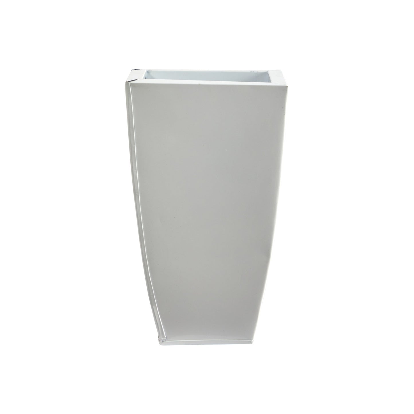 13” Tapered Square Metal Planter - Tampa Home & Garden Store