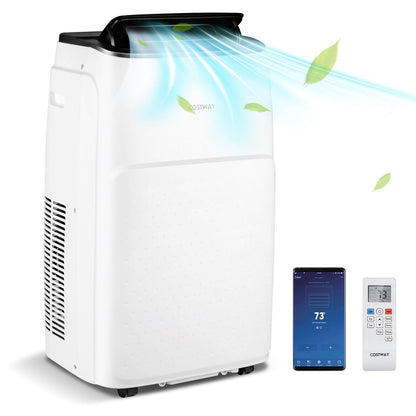 Aire acondicionado portátil 4 en 1 de 13000 BTU con control por aplicación y voz - Blanco