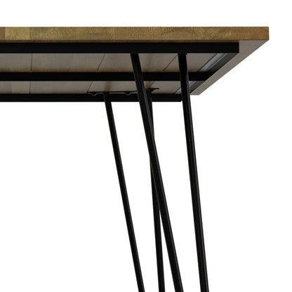 Dining table Hunter Handcrafted by Unique Piece Furniture with black metal legs and wood top on Tampa Home & Garden Store