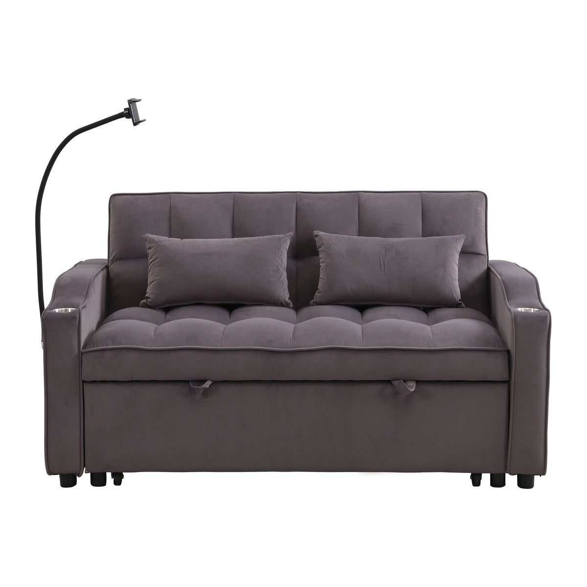 Modern Loveseat Futon Sofa with Pullout Bed