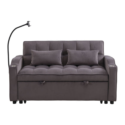 Modern Loveseat Futon Sofa with Pullout Bed