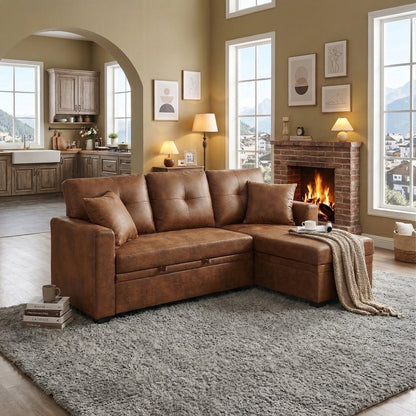 Reversible Chaise Sleeper Sofa and Guest Bed