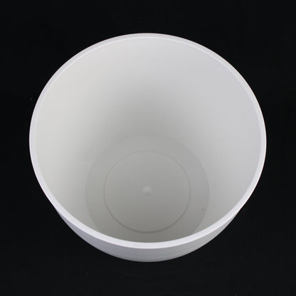 5-Piece White Plastic Planter Pot Set – Modern Round Design