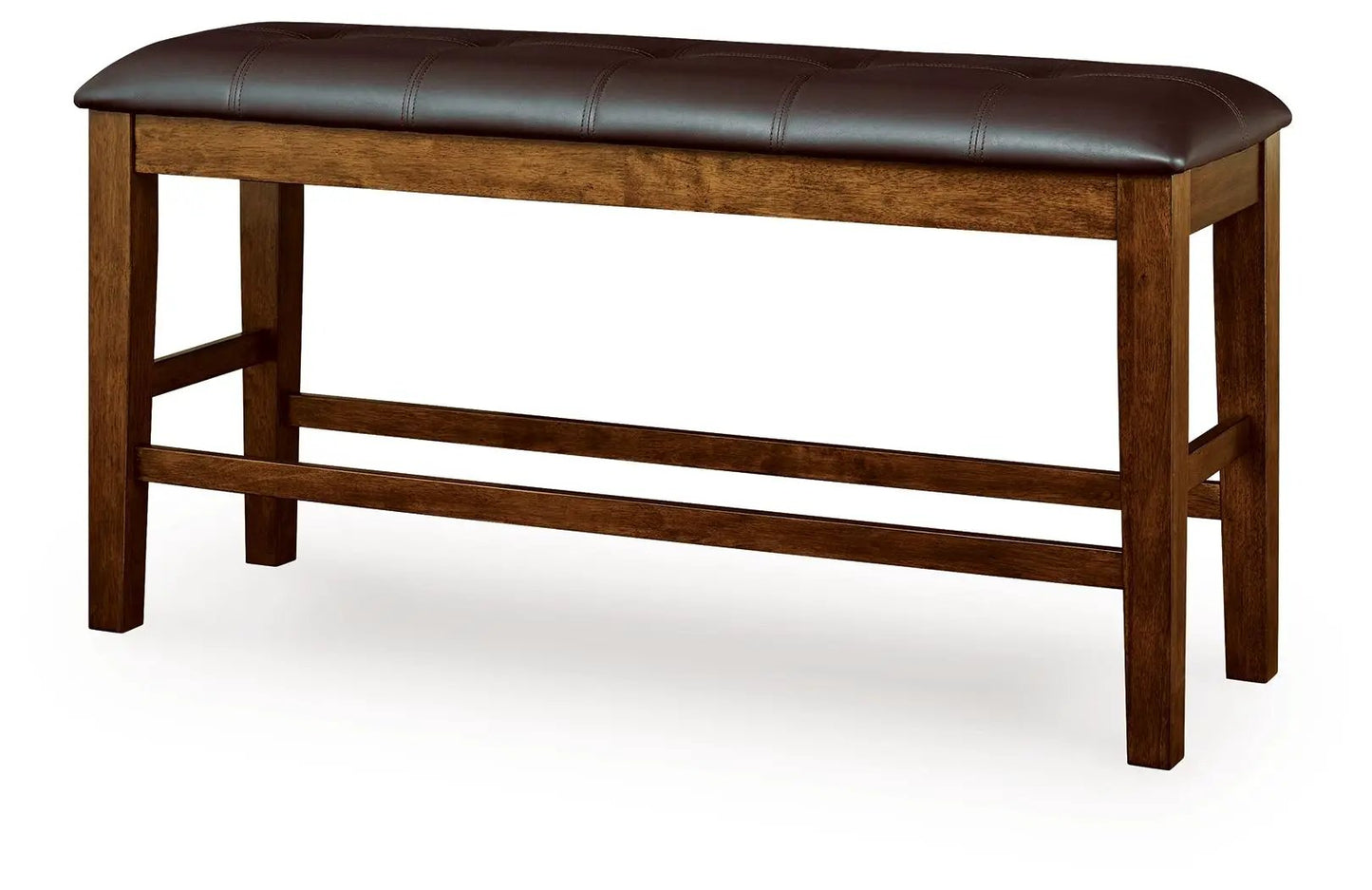 Ralene Upholstered Dining Bench in Medium Brown