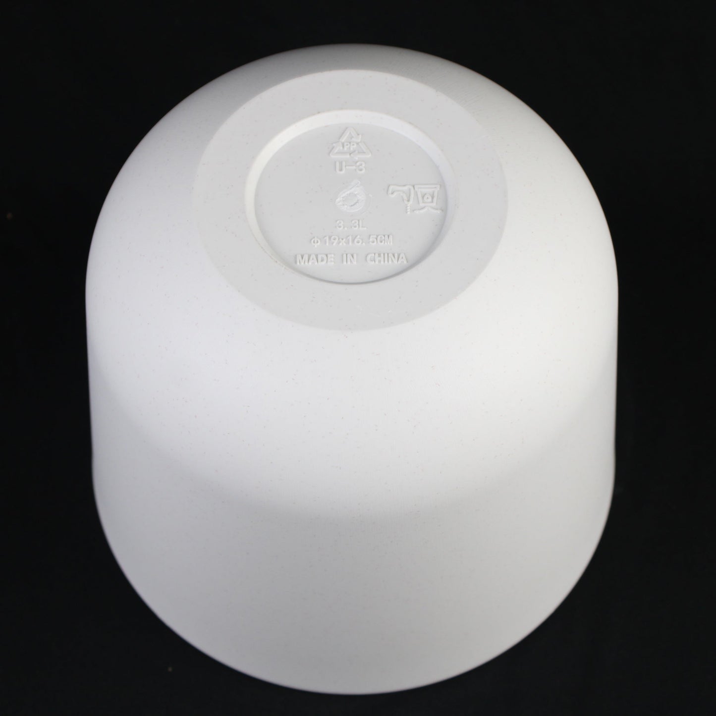 Juego de 4 macetas redondas de plástico blanco – Diseño moderno minimalista