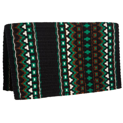 Couverture de selle Domino 40X34 en laine de Nouvelle-Zélande