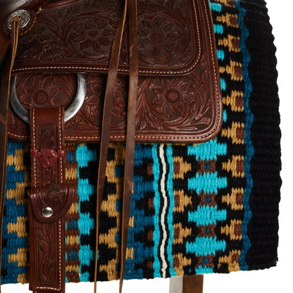 Manta de silla de montar de lana de Nueva Zelanda Kiva 40x34