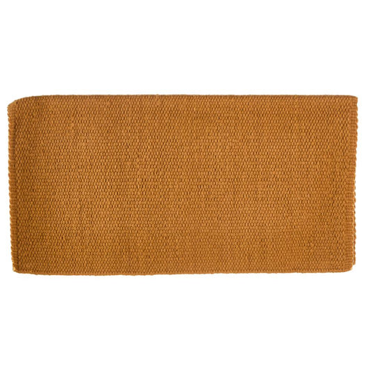 1314-10 San Juan Solid Gold 36x34 New Zealand Wool Saddle Blanket GOLD - Tampa Home & Garden Store