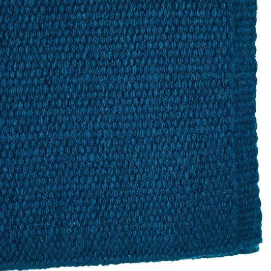 1314-100 San Juan Solid Ocean Blue 36x34 New Zealand Wool Saddle Blanket - Tampa Home & Garden Store