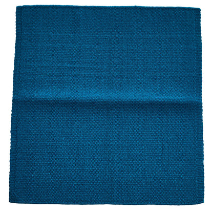 1314-100 San Juan Solid Ocean Blue 36x34 New Zealand Wool Saddle Blanket - Tampa Home & Garden Store