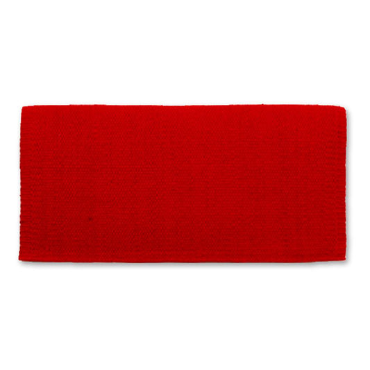 1314-28 San Juan Solid Red 36x34 New Zealand Wool Saddle Blanket - Tampa Home & Garden Store
