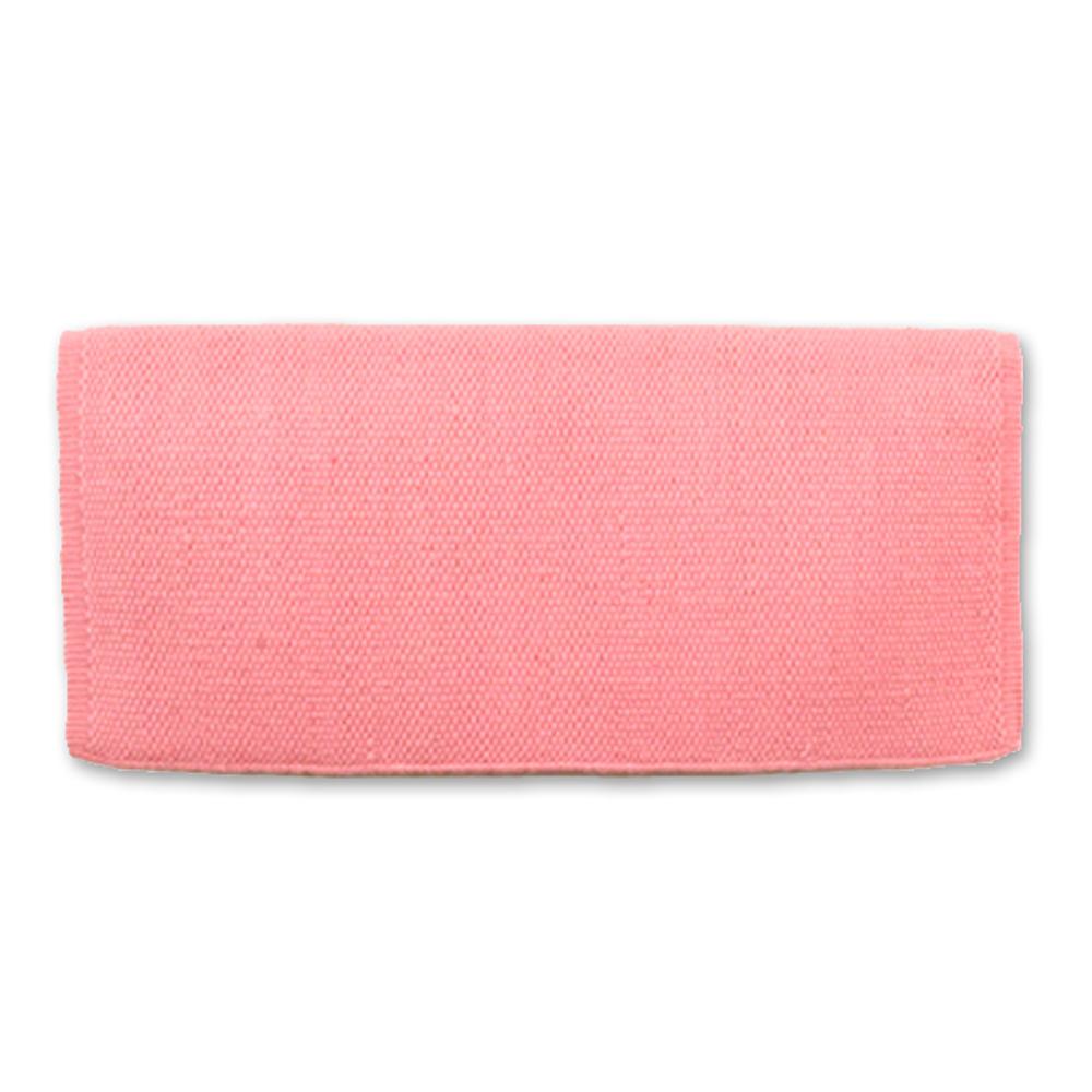 1314-75 San Juan Solid Sweet Pink 36x34 New Zealand Wool Saddle Blanket - Tampa Home & Garden Store