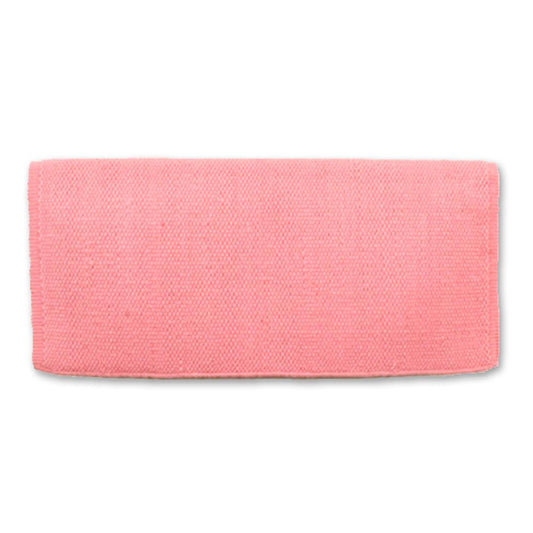 1314-75 San Juan Solid Sweet Pink 36x34 New Zealand Wool Saddle Blanket - Tampa Home & Garden Store