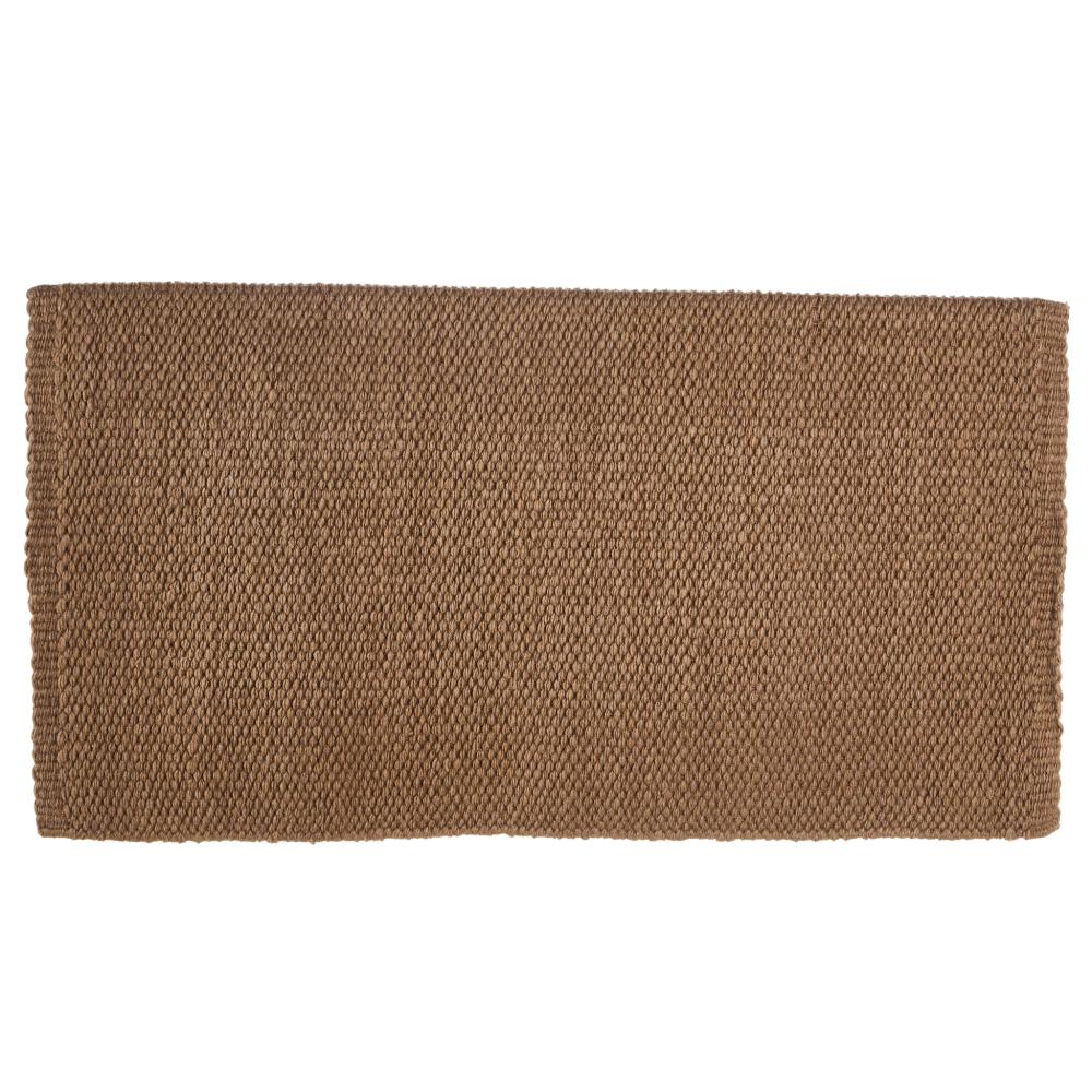 1314-97 San Juan Solid Raw Umber 36x34 New Zealand Wool Saddle Blanket - Tampa Home & Garden Store