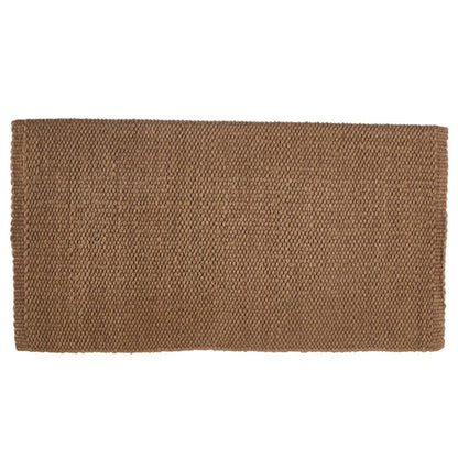 1314-97 San Juan Solid Raw Umber 36x34 New Zealand Wool Saddle Blanket - Tampa Home & Garden Store