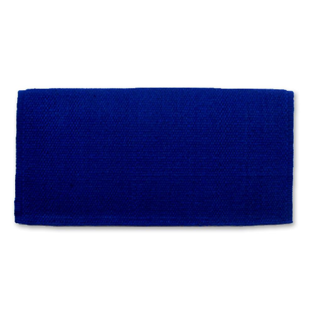 1314C-31 San Juan Solid Royal Blue 38inx34in New Zealand Wool Saddle Blanket - Tampa Home & Garden Store