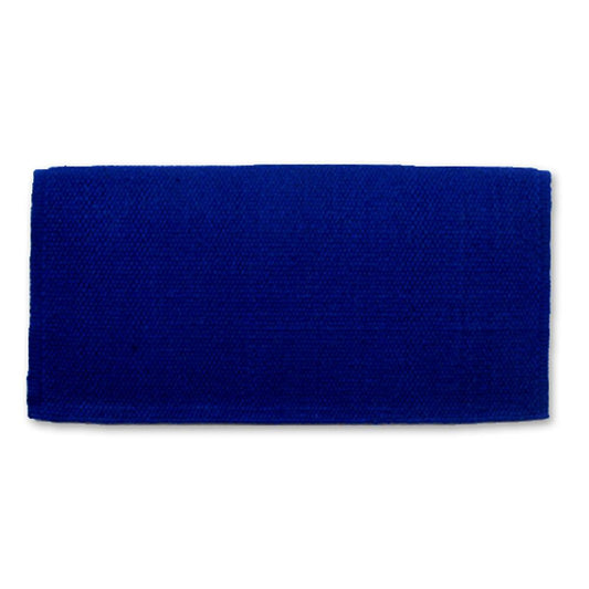 1314C-31 San Juan Solid Royal Blue 38inx34in New Zealand Wool Saddle Blanket - Tampa Home & Garden Store
