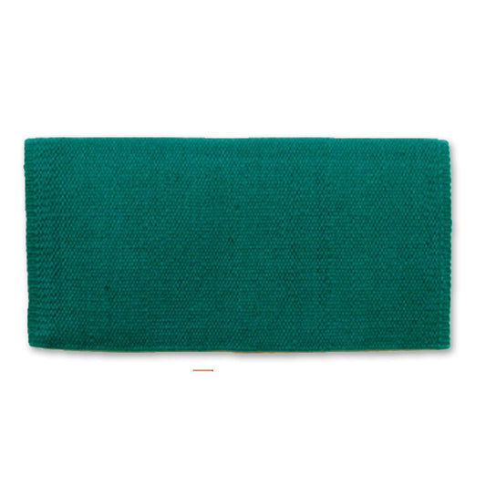 1314C-32 San Juan Solid Teal 38x34 New Zealand Wool Saddle Blanket - Tampa Home & Garden Store