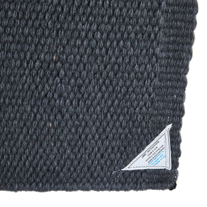 Manta para silla de montar de lana de Nueva Zelanda 1314C-93 San Juan, color carbón sólido, 38 x 34 pulgadas