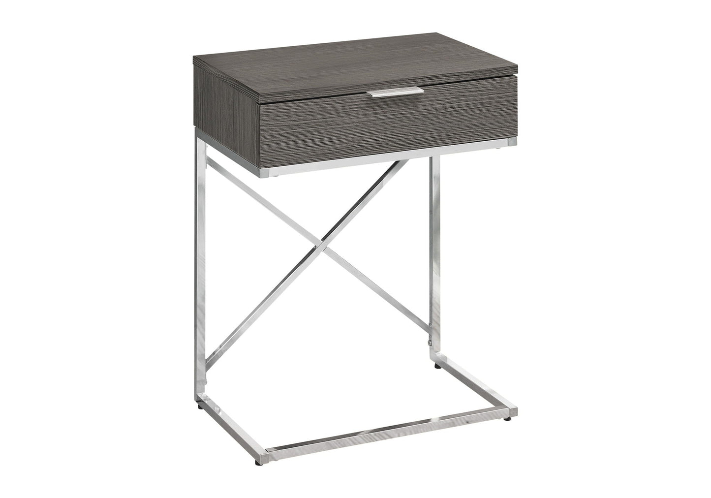 Accent Side Table With Storage Drawer Large Top