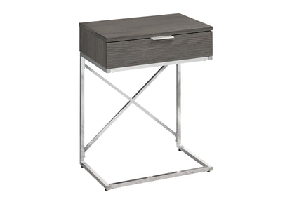 Accent Side Table With Storage Drawer Large Top
