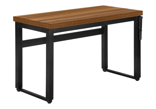Computer desk home office standing adjustable laptop with wood top and black frame on Tampa Home & Garden Store