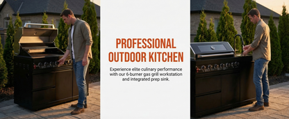 Deluxe Stainless Steel and Outdoor Propane Grill