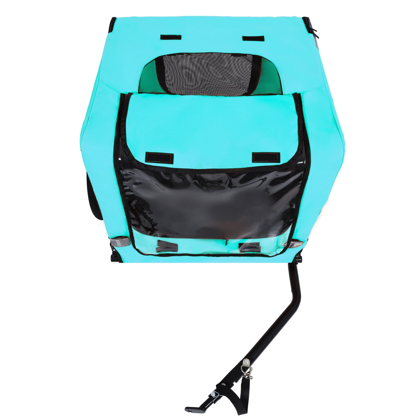 Pet Bike Trailer Dog Cart turquoise fabric with mesh window HouseOfZazla on Tampa Home & Garden Store