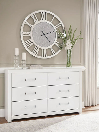 Maeling Six Drawer Dresser with Matte Finish